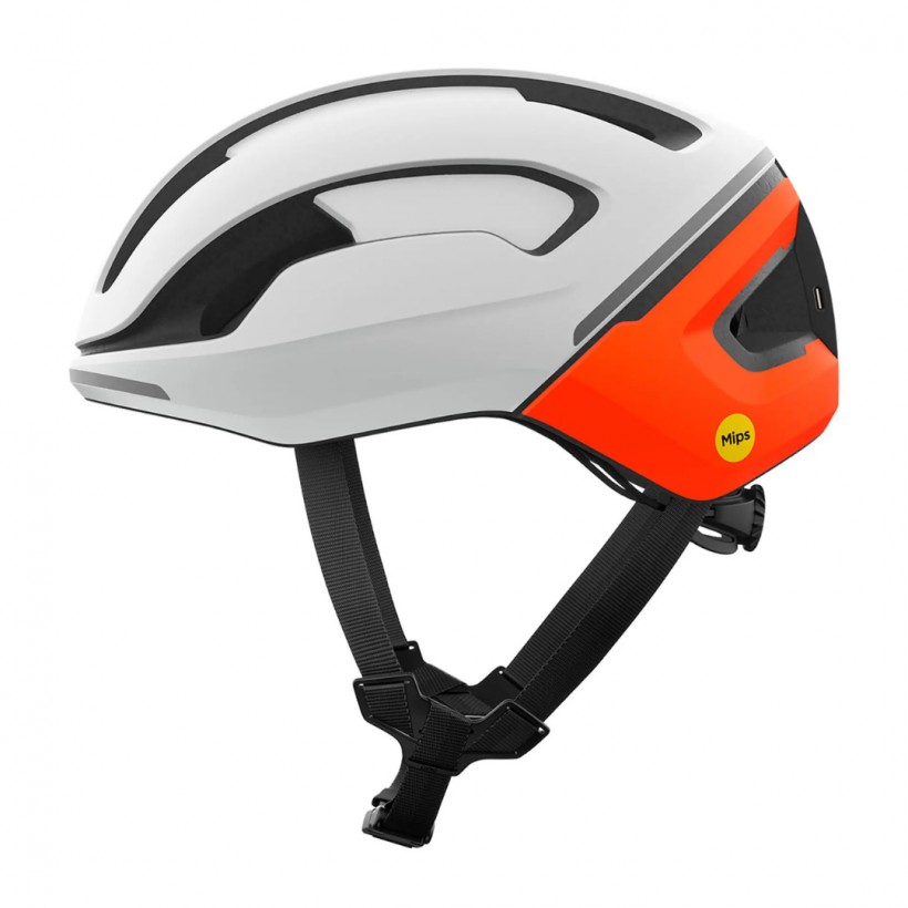 Kask POC Omne Beacon MIPS Biało-Pomarańczowy Matowy