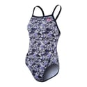 Costume da bagno Zone3 Strap Back Pacific Koa Grigio Nero Donna