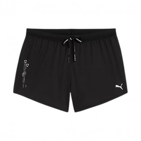 PUMA Run Knit 3 Split Shorts Black Women