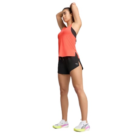 Pantaloncini Puma Run Knit 3 Split Neri Donna