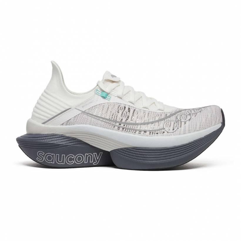 Scarpe Saucony Endorphin Elite 2 Bianco Grigio SS25 Unisex