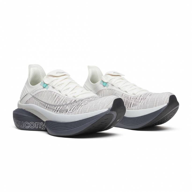 Saucony Endorphin Elite 2 White Gray SS25...
