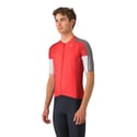 Maillot Castelli Entrata 6 Manga Corta Rojo Gris