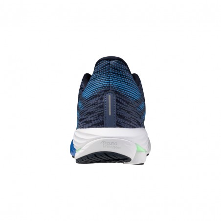 Mizuno Wave Rider 28 Schuhe Blau Grün SS25