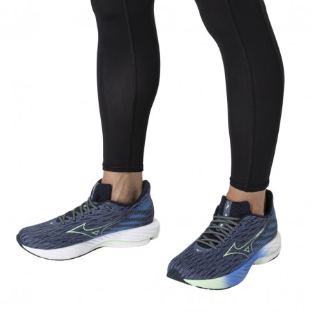 Mizuno Wave Rider 28 Schuhe Blau Grün SS25