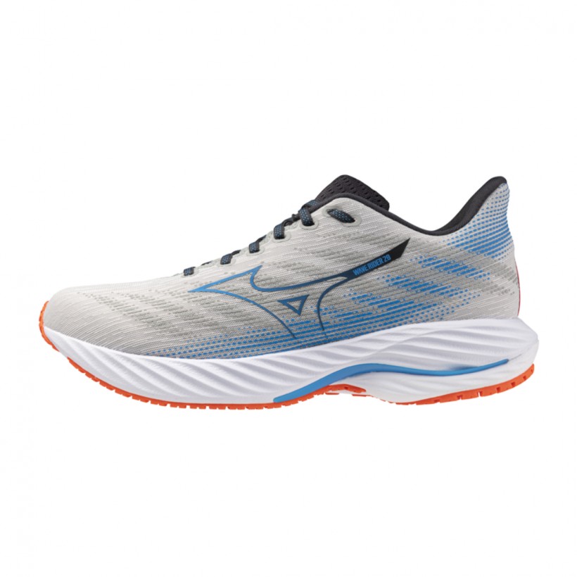 Zapatillas Mizuno Wave Rider 28 Gris Azul SS25