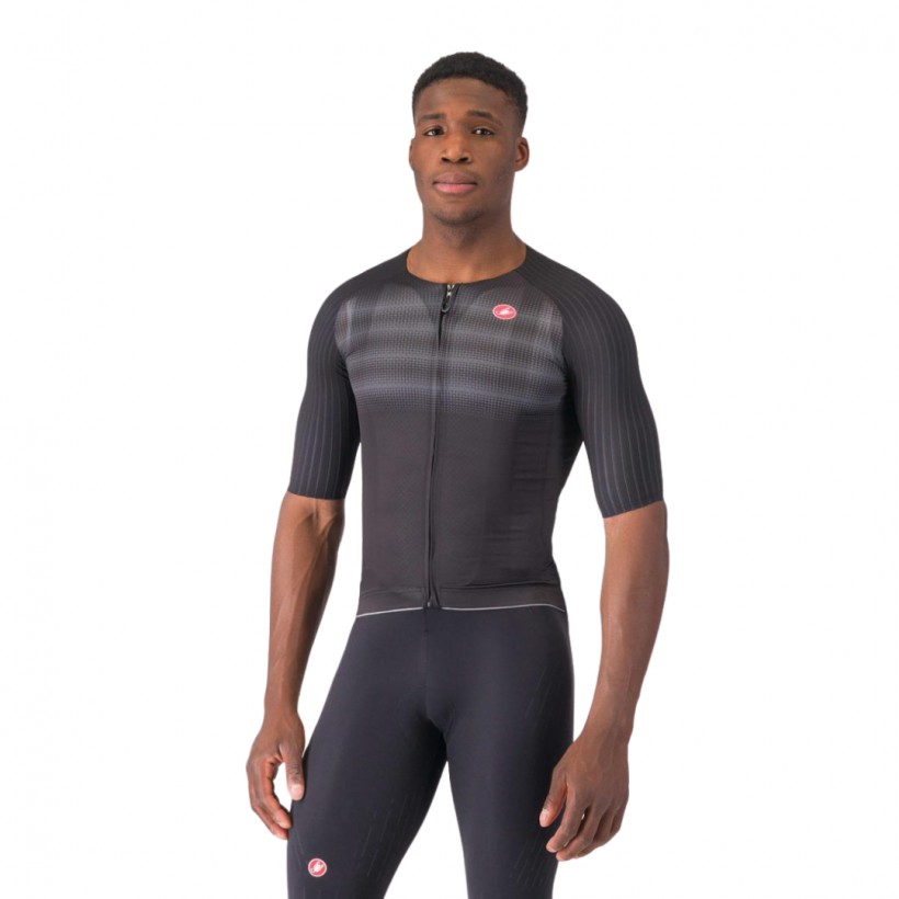 Maillot Castelli Aero Race 8S Manches Courtes Noir