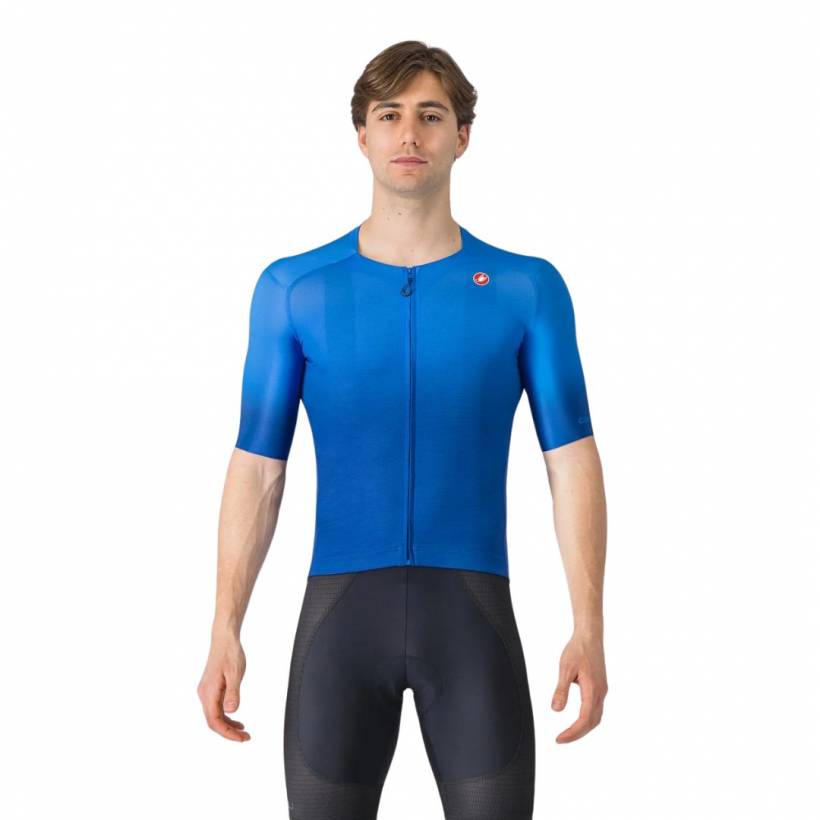 Maillot Castelli UPF Manga Curta Azul Itália