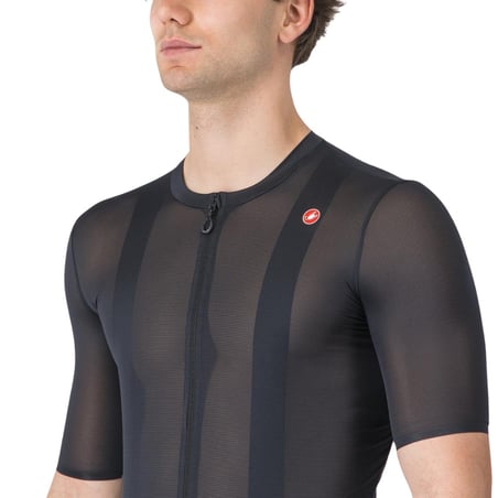 Castelli Superleggera A/C Kurzarmtrikot Hellschwarz
