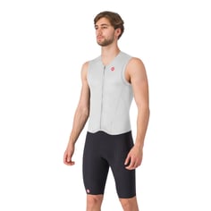Tritraje Castelli Free San Remo 3 Sin Mangas Blanco Negro