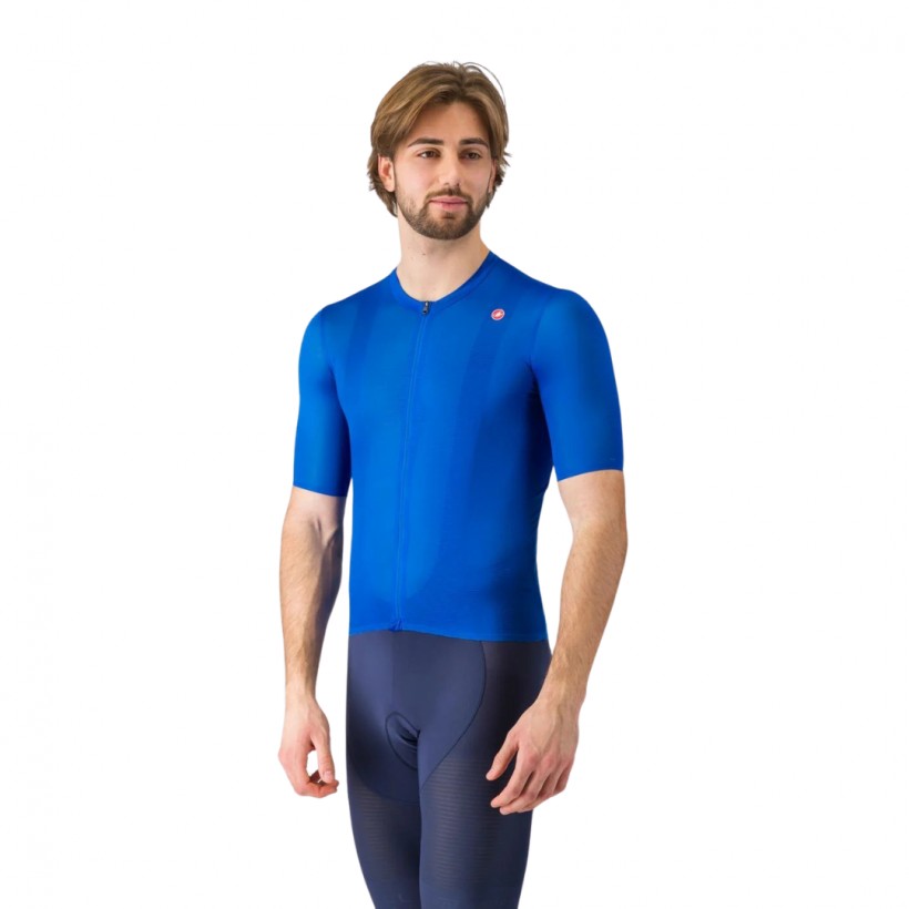 Maillot Castelli Superleggera A/C Manga Corta Azul Italia