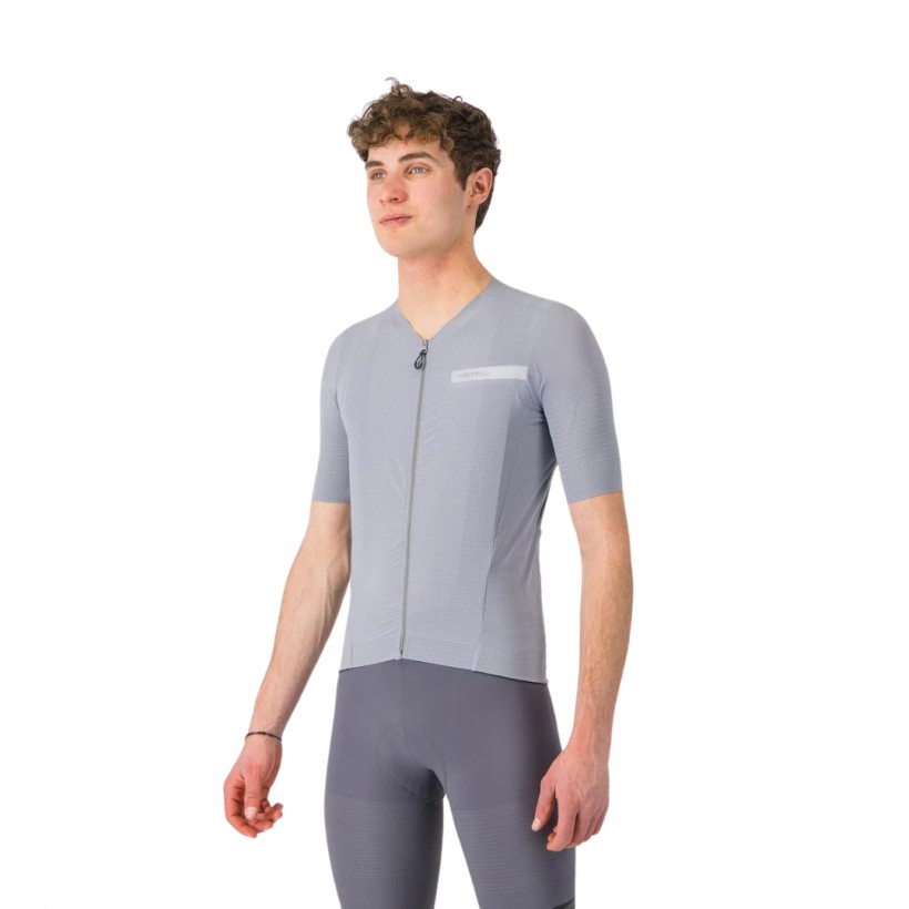 Castelli Premio Evo Short Sleeve Jersey Grey Vortex