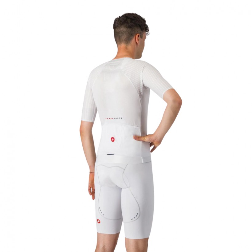 Castelli Free Aero Race S White Bib Shorts
