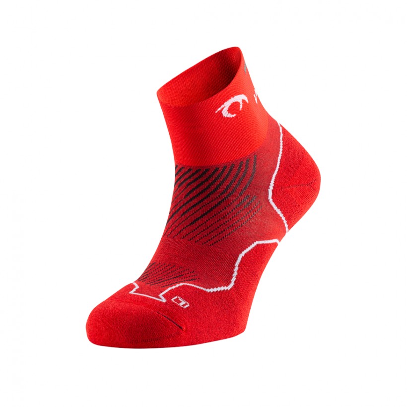 Calzini Lurbel Distance Three Rosso Bianco
