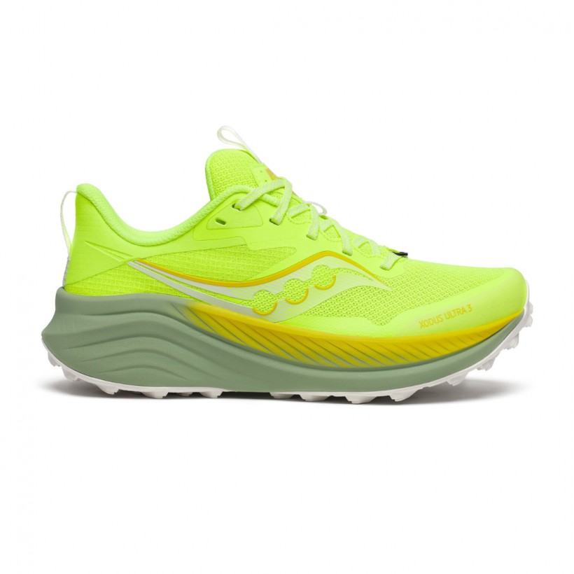 Saucony Xodus Ultra 3 Schuhe in Neongrün für Damen