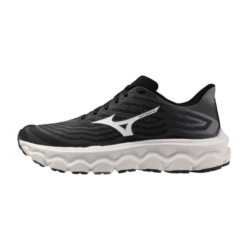 Chaussures Mizuno Wave Horizon 8 Noir Blanc SS25