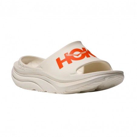 Sandale Hoka Ora Athletic Slide Blanc Orange Unisexe