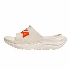 Sandalia Hoka Ora Athletic Slide Blanco Naranja Unisex 2