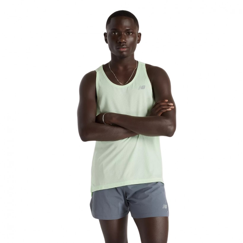 Camiseta Sem Mangas New Balance Athletics Verde
