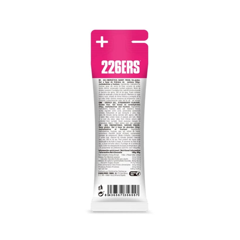 Gel Énergétique 226ers High Fructose Fraise 80g