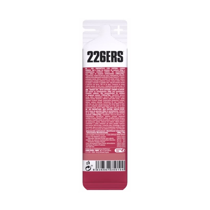 Energy gel 226ERS High Energy Cherry 76g Caffeine