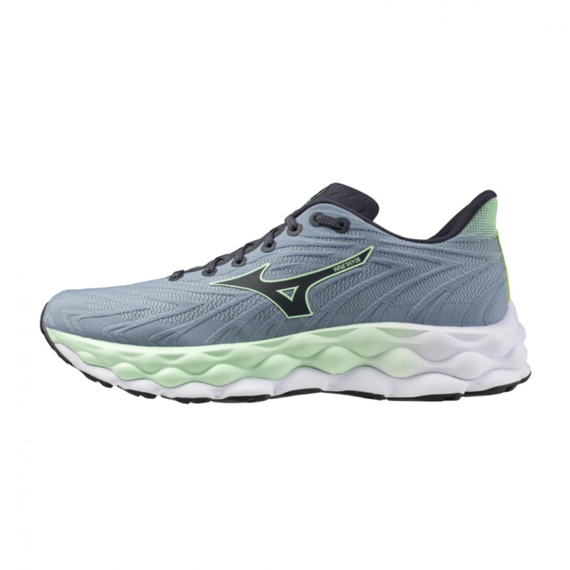Zapatillas Mizuno Wave Sky 8 Gris Verde SS25