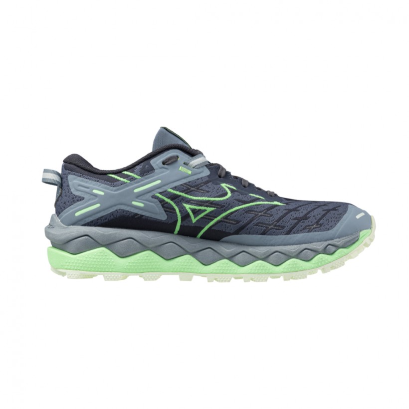 Mizuno Wave Mujin 10 Trail Shoes Blue Green...