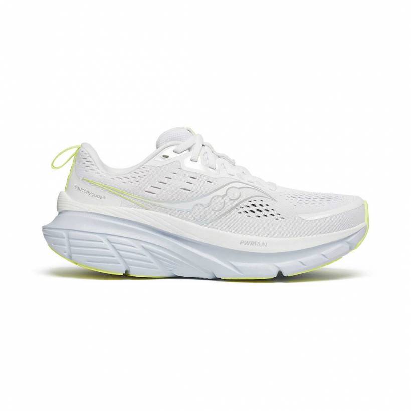 Scarpe Saucony Guide 18 Bianco Giallo SS25 Donna
