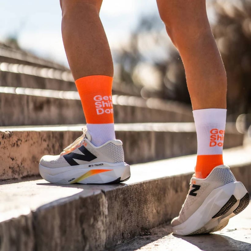 Calzini Sporcks Get Shit Done Arancione Bianco