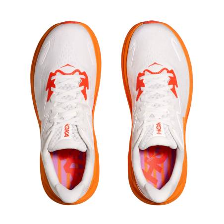 Hoka Clifton 10 Schuhe Weiß Orange SS25