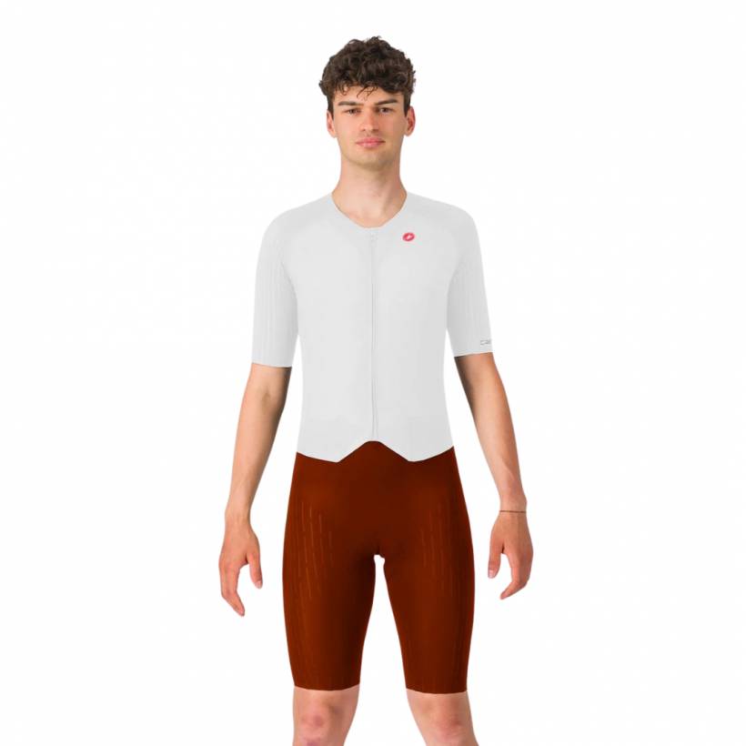 Trisuit Castelli Sanremo S Speed Blanc Marron