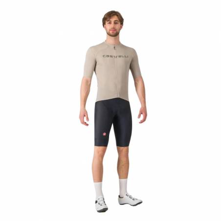 Maillot Castelli Prologo Lite Manga Curta Bege Cinza