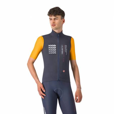 Gilet Castelli Espresso R-A/D Bleu