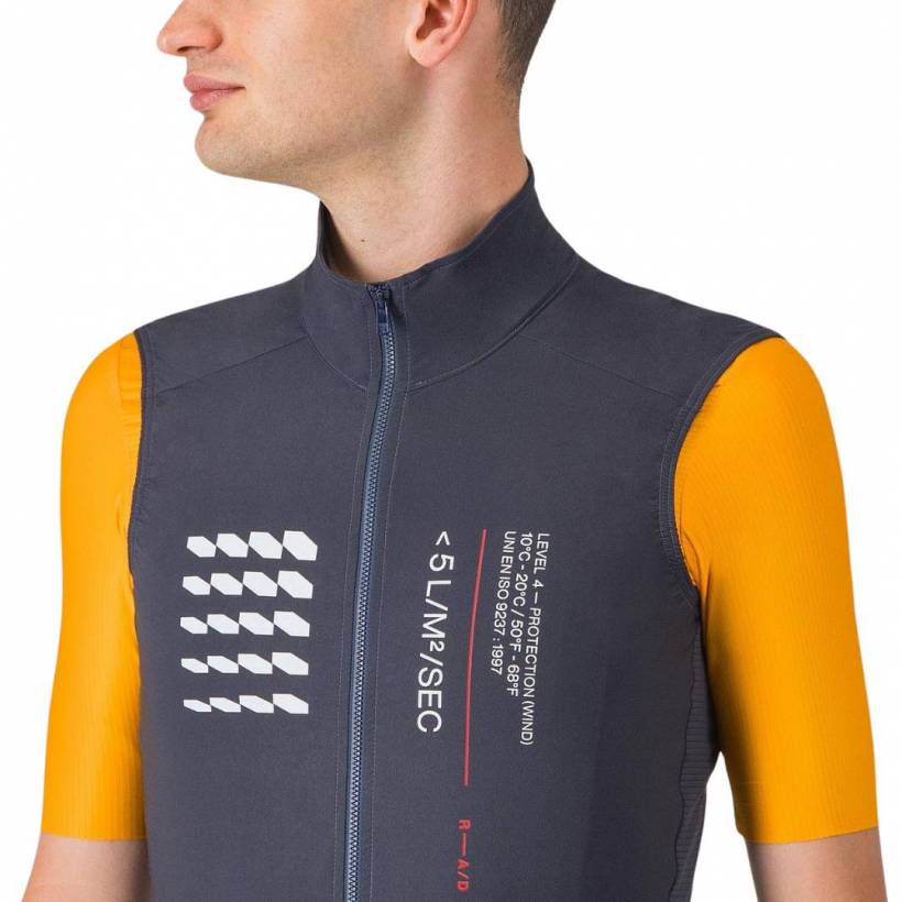 Castelli Weste Espresso R-A/D Blau