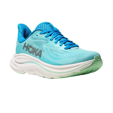 Hoka Clifton 10 Blauw Wit SS25 Dames Sneakers