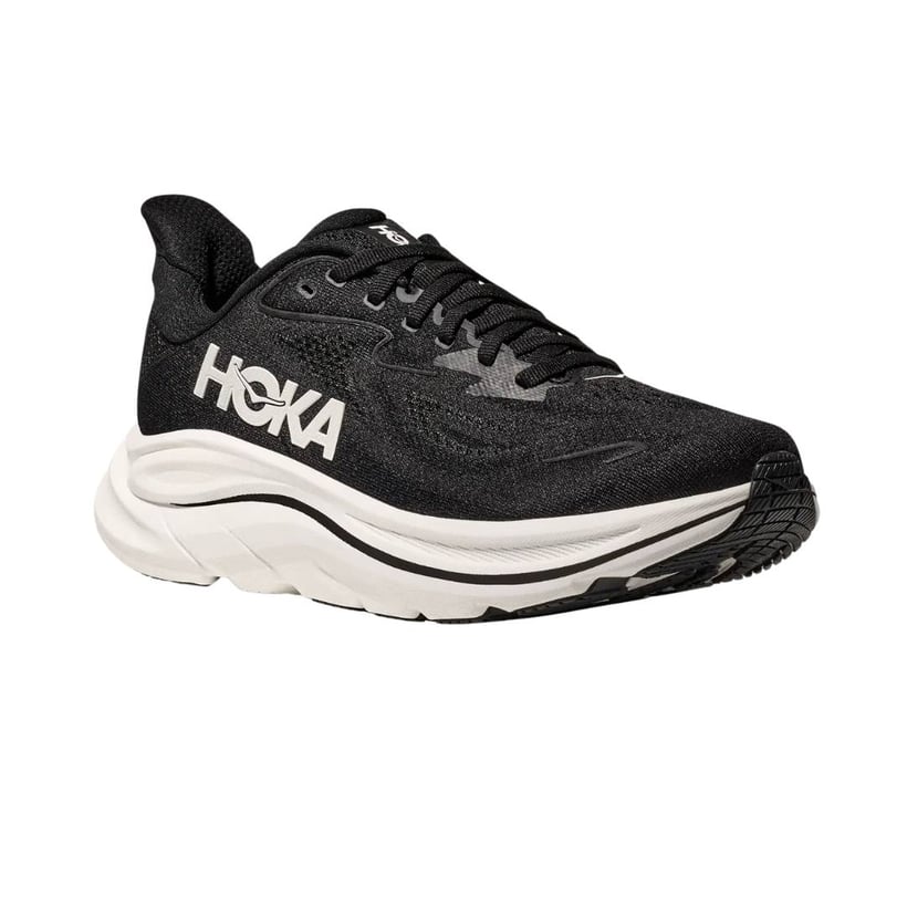 Zapatillas Hoka Clifton 10 Wide Negro Blanco SS25