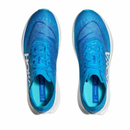Hoka Mach X 2 Blauw Wit SS25 Sneakers
