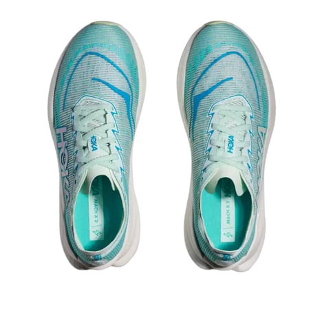 Chaussures Hoka Mach X 2 Bleu Blanc SS25 Femme