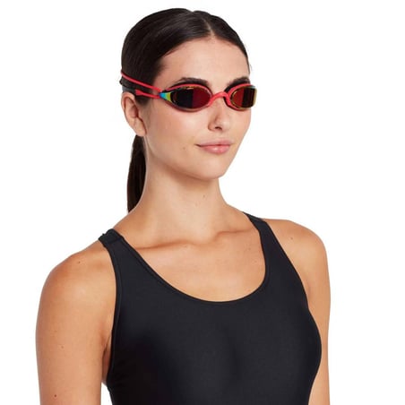 Zoggs Fusion Air Swimming Goggles Red Black