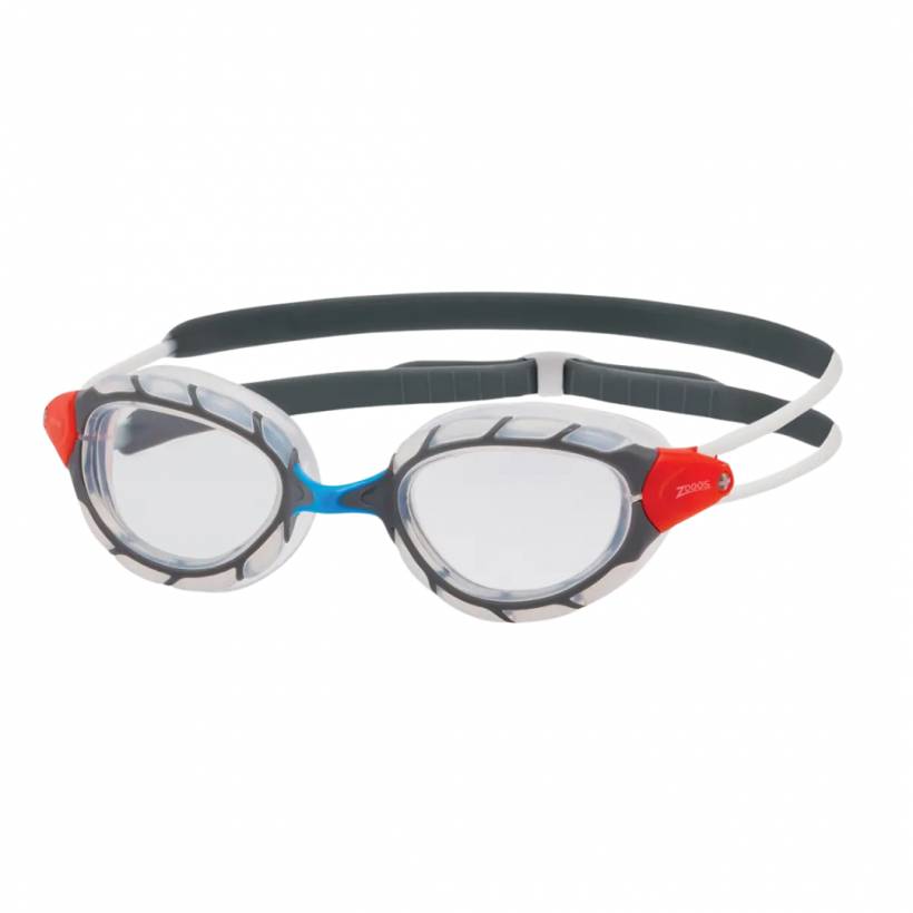 Swimming Goggles Zoggs Predator White Grey Red