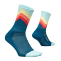 Calzini Feetures Elite Light Cushion Mini Crew Blu Arancio