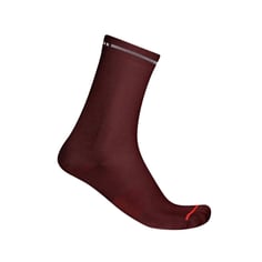 Calcetines Castelli Premio Evo 18 Rojo Burdeos