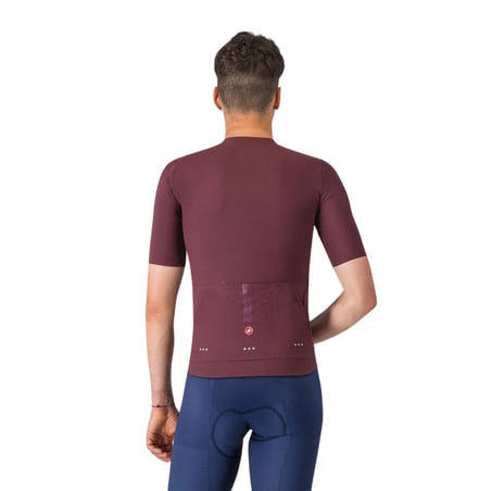 Maillot Castelli Premio Evo Manches Courtes Rouge Bordeaux