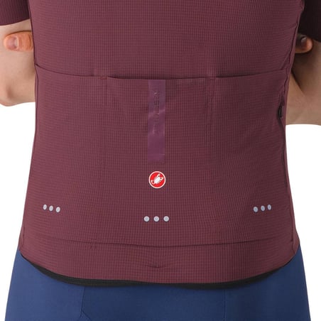 Maillot Castelli Premio Evo Manga Corta Rojo Burdeos