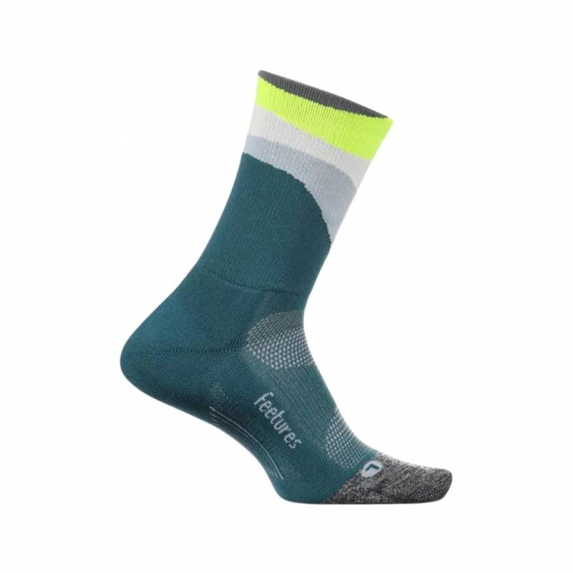 Calcetines Feetures Elite Ultra Light Mini Crew Azul Verde