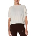 Asics Nagino Run Adjustable SS Top T‑shirt Korte Mouw Wit Dames