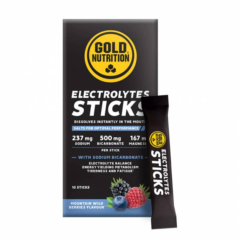 Sticks de Eletrólitos Gold Nutrition Frutos do Bosque (10 Sachês)
