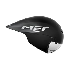 Casco MET Drone Wide Body II Negro Metalico Brillo
