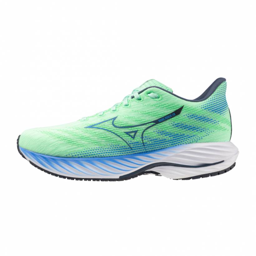 Buty Mizuno Wave Rider 28 Zielono-Niebieskie SS25