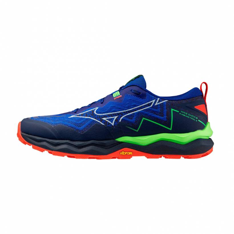 Buty Mizuno Wave Daichi 9 Niebiesko-Czerwono-Zielone SS25